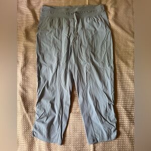 lululemon athletica studio crop light blue Track Pants 14 NWT